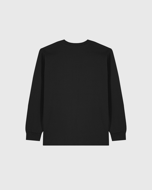 Saint Tropez Hotel Long Sleeve T-Shirt (Black)