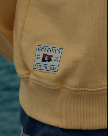"Sailing Team" Heavyweight Raglan Crewneck (Yellow)