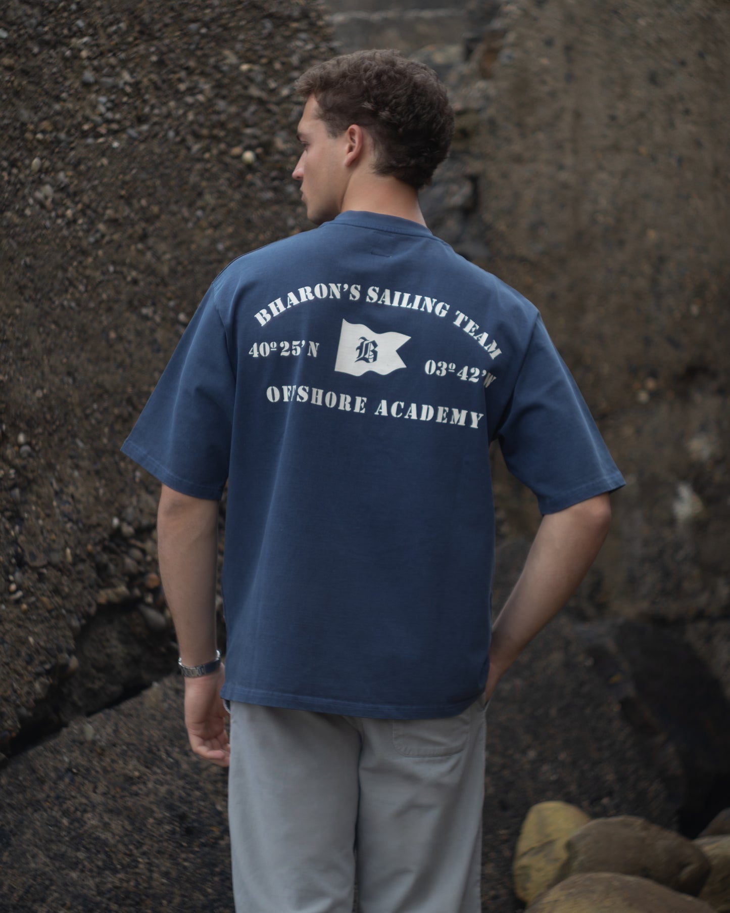 "Academy" Heavyweight Pocket T-Shirt (Vintage Navy)