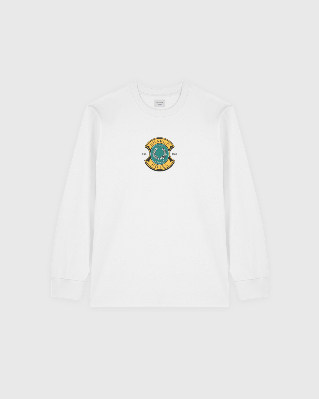 Saint Tropez Hotel Long Sleeve T-Shirt (White)