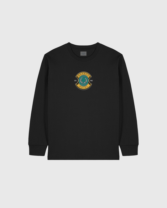 Saint Tropez Hotel Long Sleeve T-Shirt (Black)