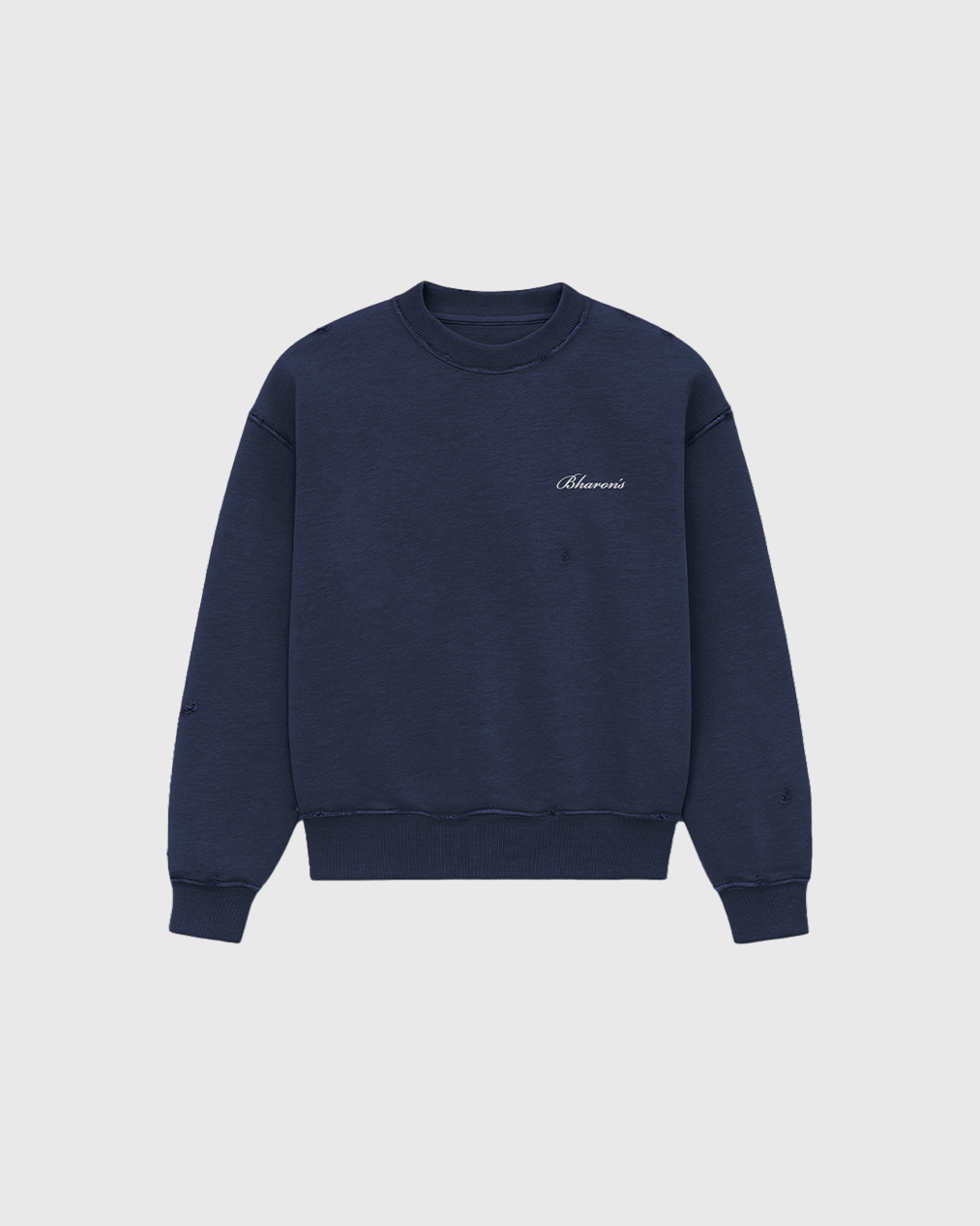 "The Factory" Navy Blue Crewneck