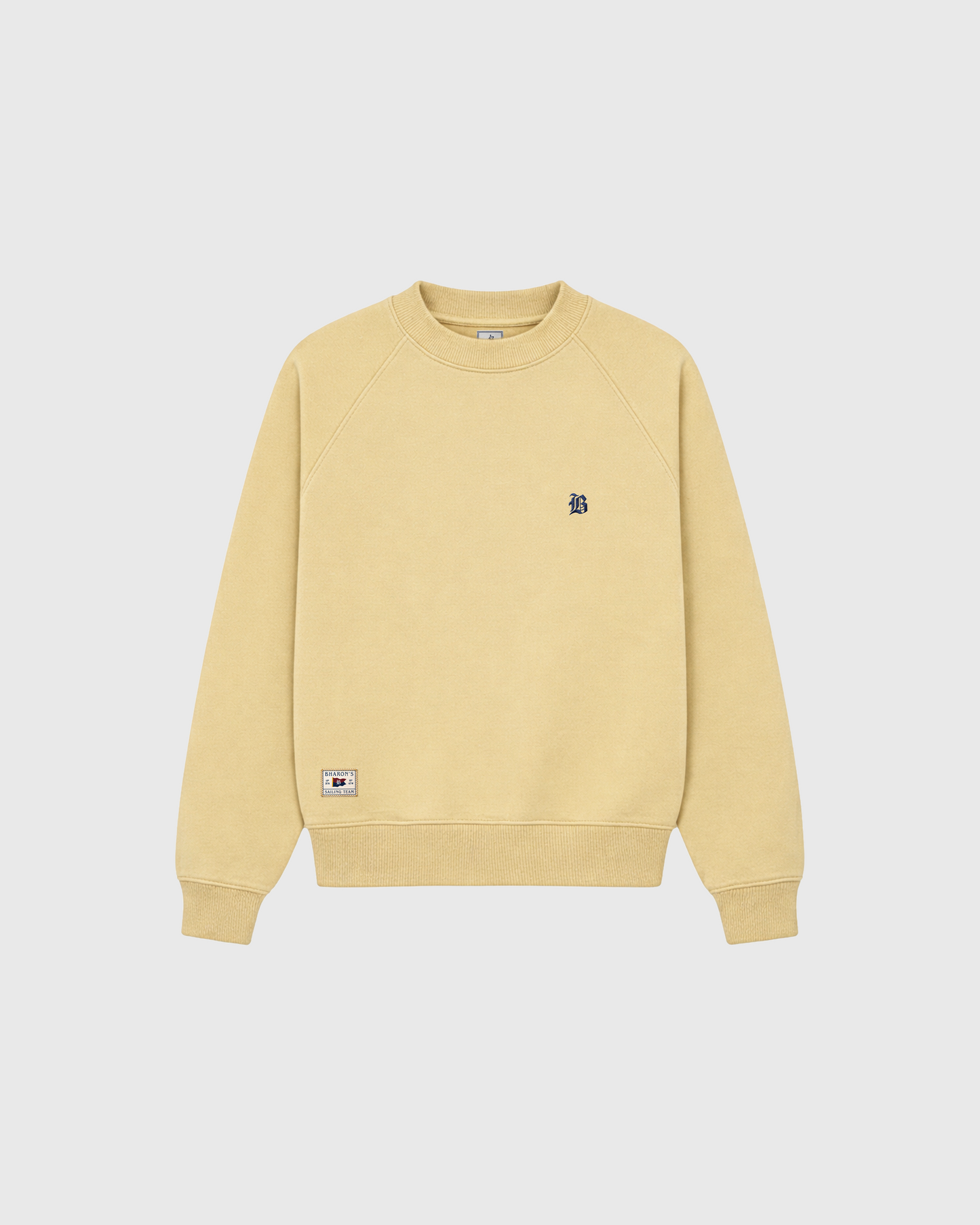 "Sailing Team" Heavyweight Raglan Crewneck (Yellow)