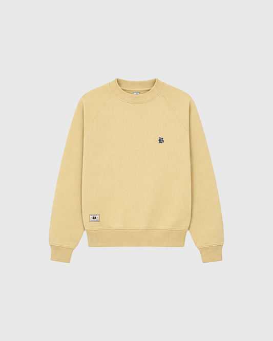 "Sailing Team" Heavyweight Raglan Crewneck (Yellow)